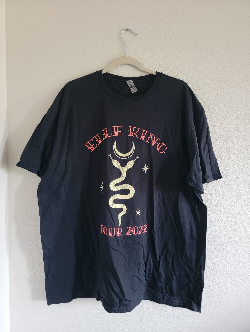 Elle King Tour 2022 Black Short Sleeve Tee Size 2XL